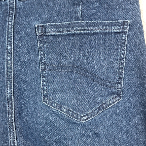 Fat Face UK Fly Flare 70's Inspired Denim Blue Jeans Sz 14 R - Picture 8 of 16